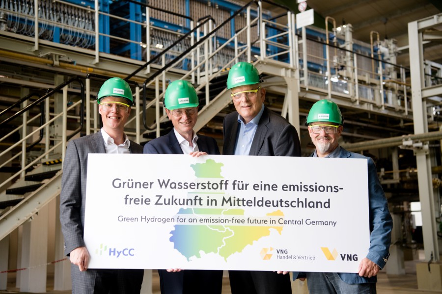 HyCC en VNG gaan samen groene waterstofprojecten ontwikkelen in Midden-Duitsland